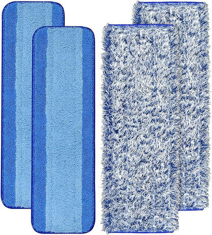 4 Pack Microfiber Cleaning Pad for Bona Mop Safe for Hardwood & Hard Surface