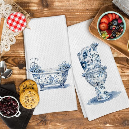 Chinoiserie Wildflower Hand Towels