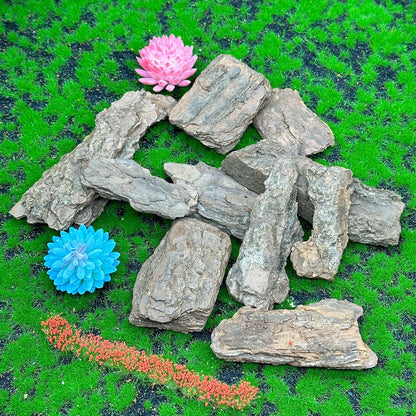 Cayway Diorama Supplies Kit, Model Scenery Tree Bark Miniature Bark Diorama Materials Miniature Terrain, Mountain Rock Material Model for Train Landscape Railway