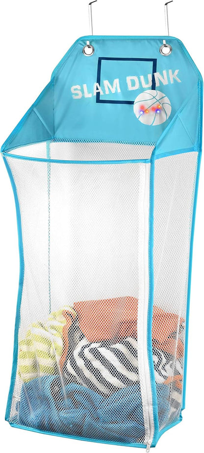 Store & Score Over The Door Hanging Kids Fun LED Basketball Light-Up