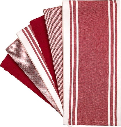 Premium Kitchen Towels | Large Cotton Dish Towels | Flat & Terry Highly