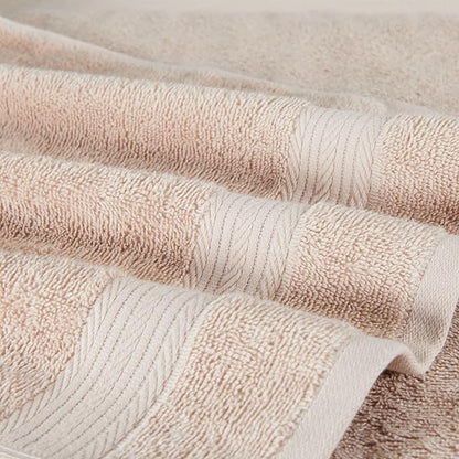 Amazon Basics Fade-Resistant 100% Cotton Hand Towel, Blush Pink