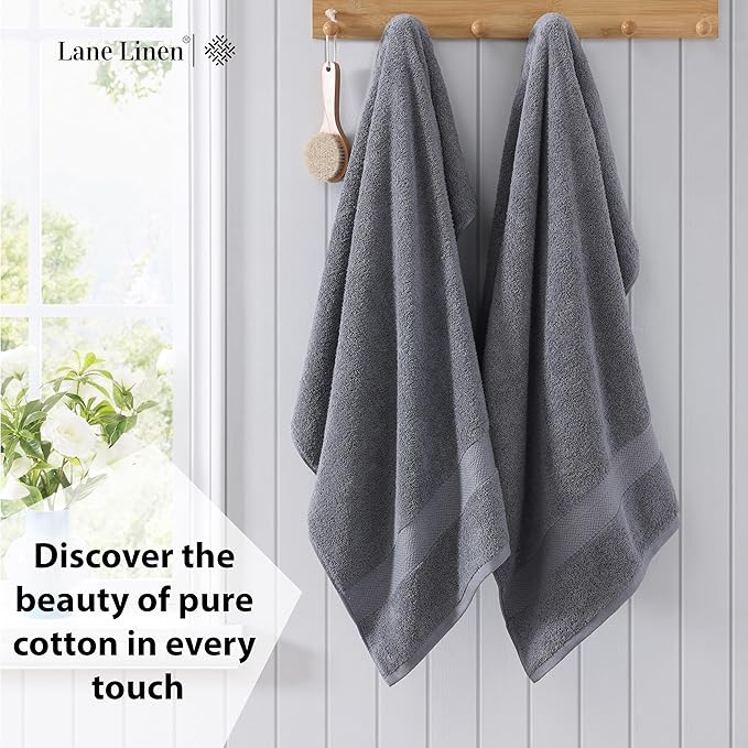 LANE LINEN 4 Pack Bath Towels Set
