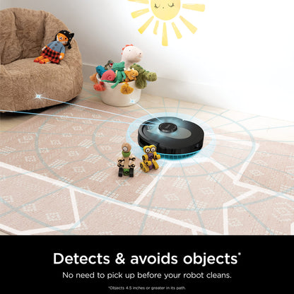 Shark AV2501AE AI Robot Vacuum with XL HEPA Self-Empty Base, Bagless, 60-Day Capacity, LIDAR Navigation, Perfect for Pet Hair, Compatible with Alexa, Wi-Fi Connected, Carpet & Hard Floor, Black