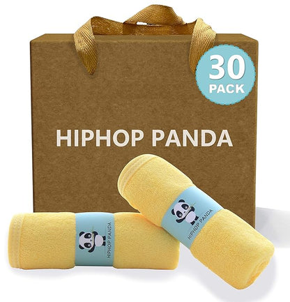 HIPHOP PANDA Baby Washcloths, Rayon Made from Bamboo