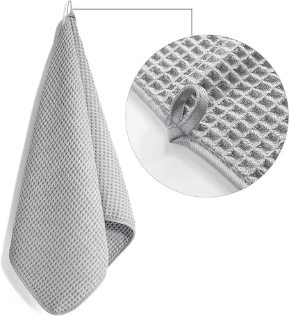 POLYTE 430 GSM Microfiber Lint Free Hand Towel, 16 x 30 in, 4 Pack