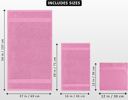 Utopia Towels 8 Piece Premium Towel Set, 2 Bath, 2 Hand, and 4 Washcloths