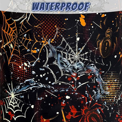Colorful Spider Web Laundry Basket Foldable Oxford Cloth Halloween Laundry