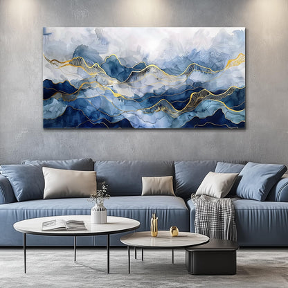 FUHAIHUA Abstract Ink Paintings Canvas Decor For Bedroom Wall Art For Living Room Office Decorations Minimalism Pictures Canvas Prints Artwork Ready to Hang Modern Home Decor 20"X40"