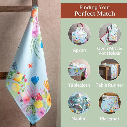 Maison d' Hermine Kitchen Towels Set of 3 100% Cotton 27.50" x 20" Reusable