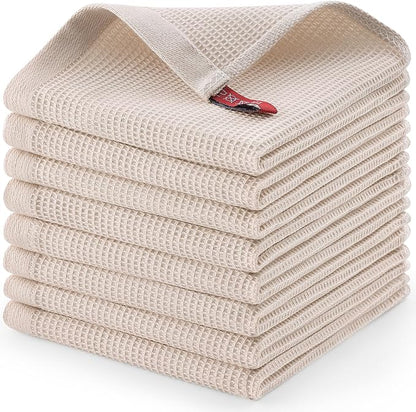 Homaxy 100% Cotton Waffle Weave Dish Cloths