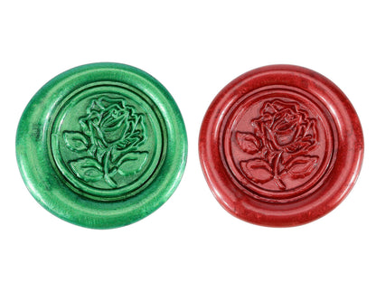 Yoption 12 Pcs Sealing Wax Sticks with Wicks, Antique Metallic Green Red Totem Fire Manuscript Seal Wax for Wax Seal Stamp (Metallic Green+Metallic Red)