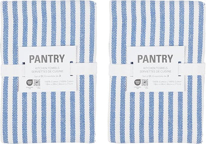KAF Home Premium Kitchen Towels, Large 100% Cotton, Flat & Terry Absorbent Dish