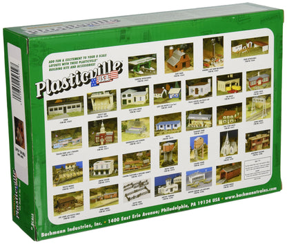 Bachmann Trains - PLASTICVILLE U.S.A. BUILDINGS – CLASSIC KITS - DAIRY BARN - O Scale