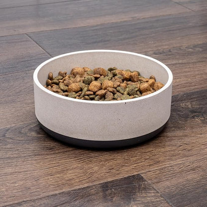 Fuzzl Titan Bamboo Dog Bowl Large with Ultra Grip Rubber Base Pet Bowl 9 Inch