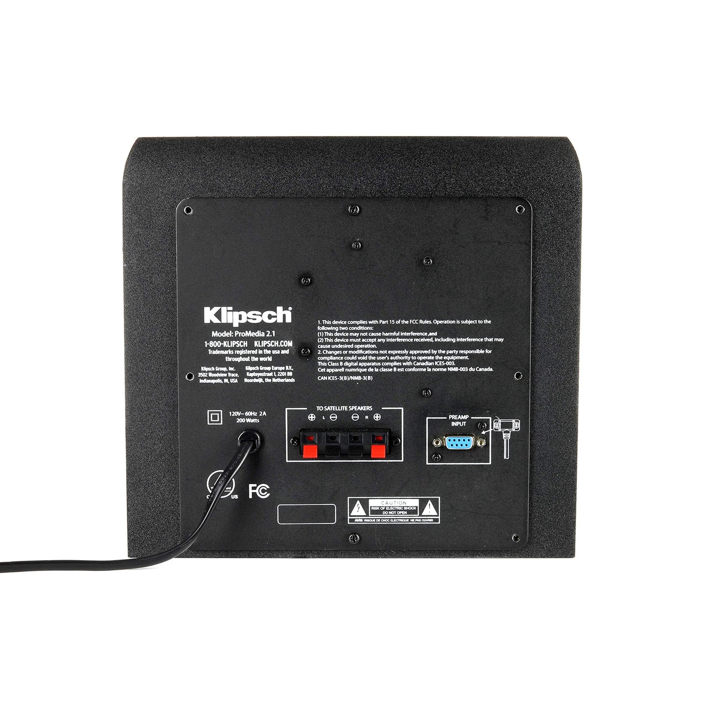 Klipsch ProMedia 2.1 THX Certified Computer Speaker System (Black)