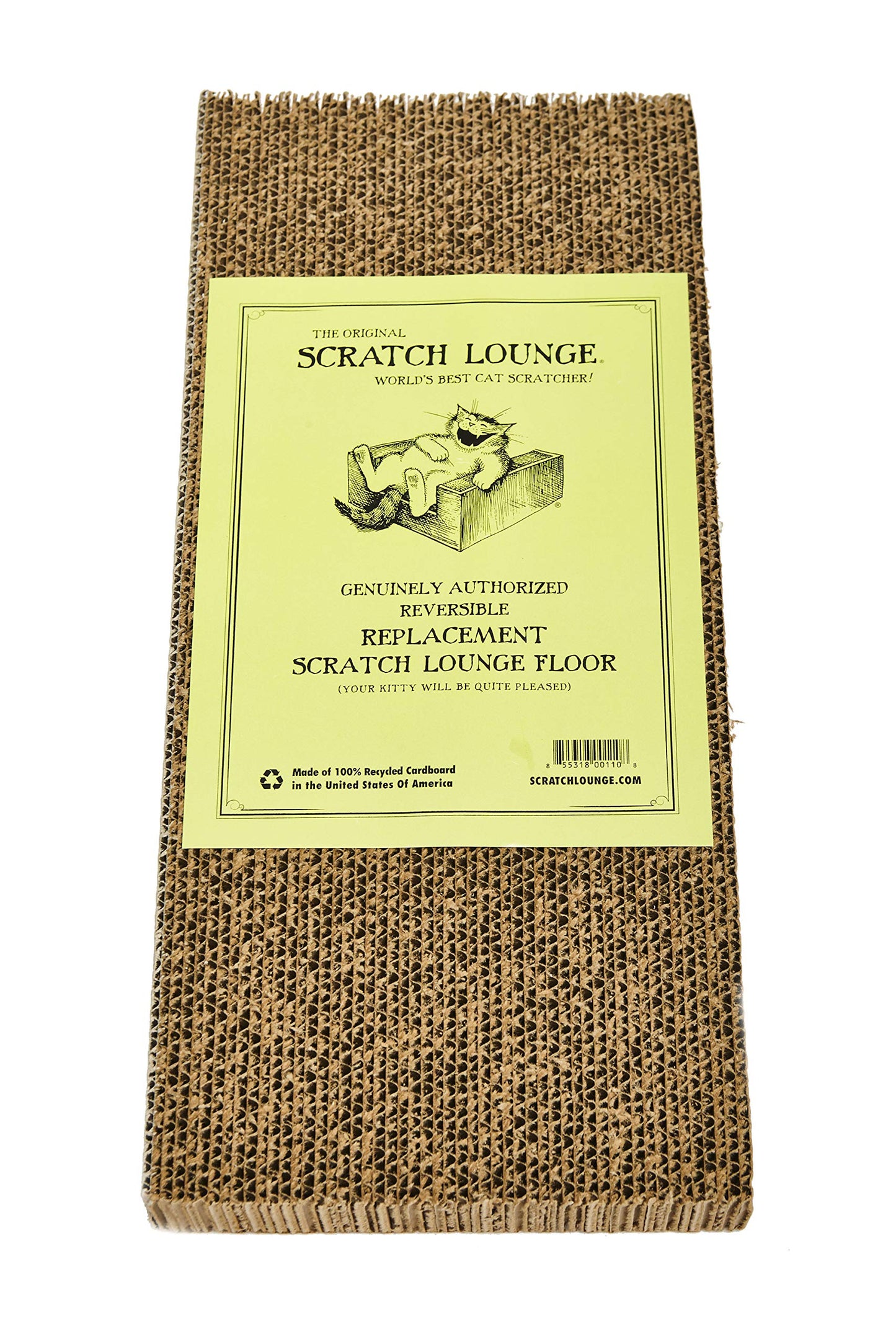 Scratch Lounge Floor Refill - for XL 13x22 Cat Scratcher - Floor Replacement Scratch Pad - Heavy Duty Durable Lasts 10x Longer Than Conventional Scratchers