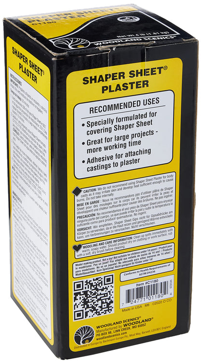 Woodland Scenics Shaper Sheet Plaster-4lb