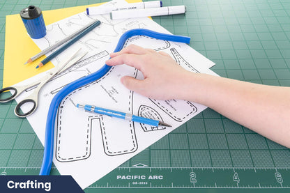 Pacific Arc Flexible Curve 24" with Inking Edge, For Drawing, Pattern making, Engineering, Stencil making