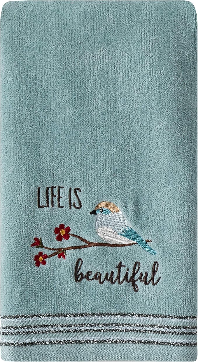 SKL Home by Saturday Knight Ltd. Life Is Beautiful 2 Pc Hand Towel Set