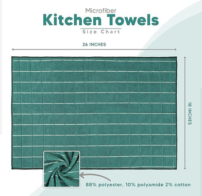 Utopia Towels - Microfiber Kitchen Towels, Super Absorbent 18 x 26 Inches