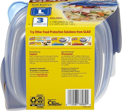 GladWare Tall Entree-3 ct