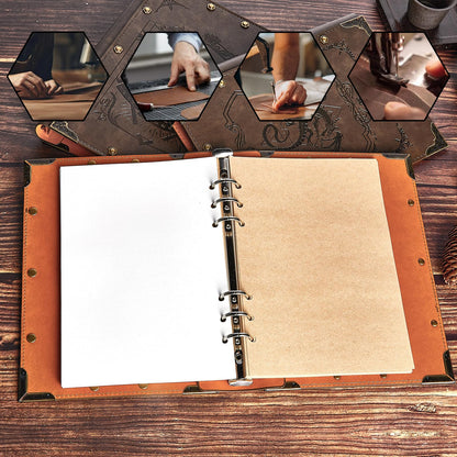 DUROTAN DND Notebook Journal Refillable Binder A5 400 Pages for Dungeons and Dragons Accessories D&D Gifts,Writing Notebook Gift for Men&Women