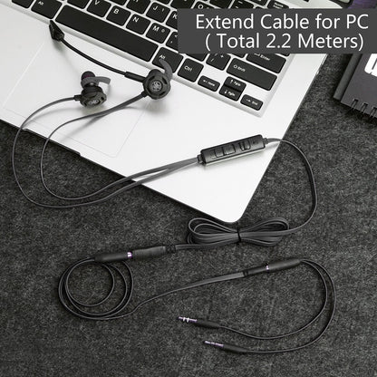BlueFire Wired Gaming Earphone 3.5 MM E-Sport Earphone Noise Cancelling Stereo Bass Gaming Headphone with Adjustable Mic for PS4, Xbox One, Laptop, Cellphone, PC (Black)