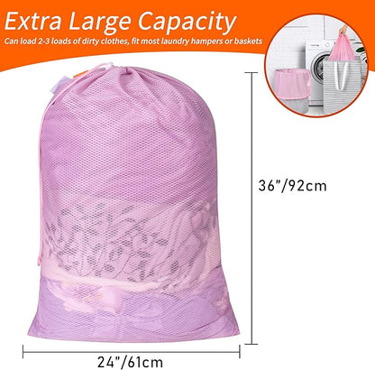 Polecasa Heavy Duty Diamond Large Mesh Laundry Bag