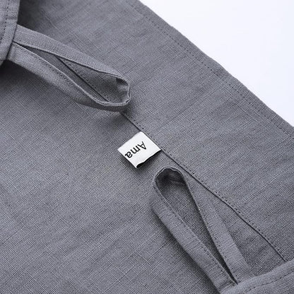 Amazhiyu Pure Linen Over The Door Laundry Hanging Hamper Bag