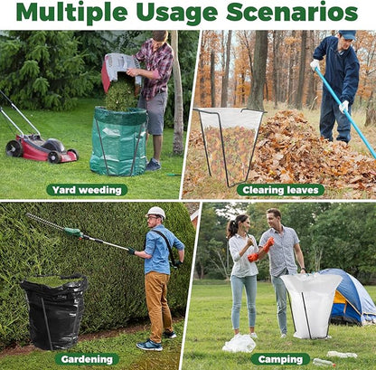 Outdoor Trash Bag Holder Metal Garden Trash Bag Holder