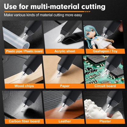 Ultrasonic Cutter, 40kHz High Precision Ultrasonic Cutting Knife, 30W Corded Ultrasonic Knife for Better Cooling, Effortless Support Removal Tool for Resin, Plastic, PCB, Leather, Hobby DIY Craft