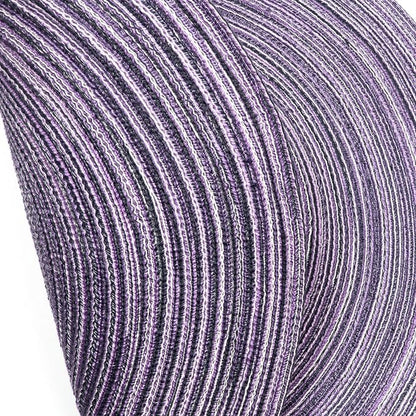 SHACOS Round Placemats Set of 4 Round Table Placemats Braided Cotton Place Mats 15 inch for Kitchen Dining Table Holiday Party (Light Purple, 4)