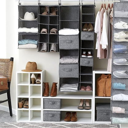 Household Essentials 3 Shelf Hanging Closet Organizer, Hanging Shelf