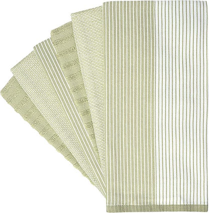 Premium Kitchen Towels | Large Cotton Dish Towels | Flat & Terry Highly