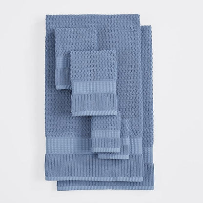 NY Loft 100% Cotton Towel Set 6 Piece | Super Soft & Absorbent Quick-Dry 2 Bath