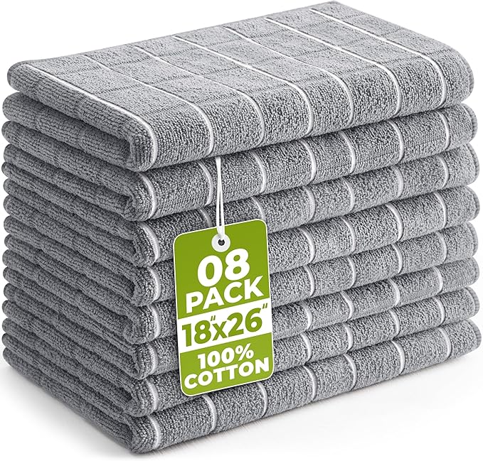 Utopia Towels - Microfiber Kitchen Towels, Super Absorbent 18 x 26 Inches