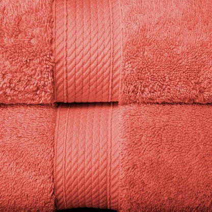 SUPERIOR Egyptian Cotton Solid Towel Set, Washcloths 13” x 13”, Hand Towels 20”