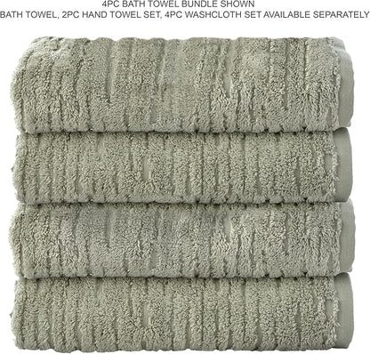 SKL Home CloudSoft Cotton Luxury 4 Pc Bath Towel Set