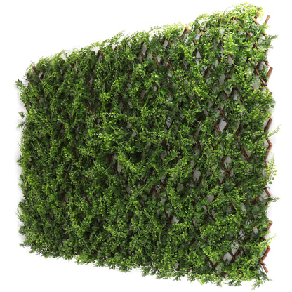 3rd Street Inn™ Leaf Trellis - Bamboo Greenery Panel - Boxwood and Ivy Privacy Fence Substitute - DIY Flexible Fencing (1, Juniper)