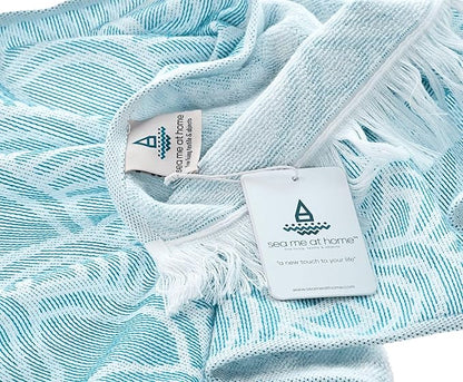 sea me at home Turkish Hand Towels