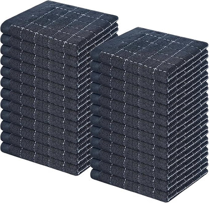 Homaxy 100% Cotton Terry Kitchen Dish Cloths, Ultra Soft and Absorbent Dish
