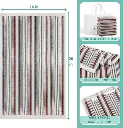 SALAS Kitchen Dish Towels for Drying Dishes, Large Cotton Kitchen Towels