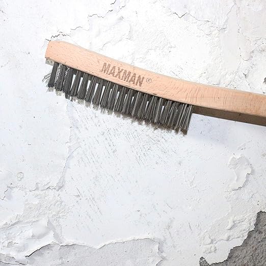 MAXMAN Wire Brush, Heavy Duty Stainless Steel Wire Brushes