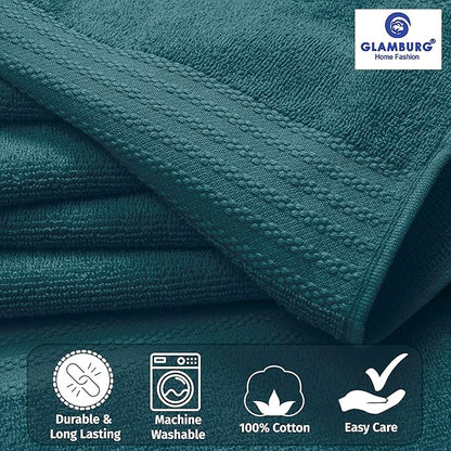 GLAMBURG Ultra Soft 8-Piece Towel Set