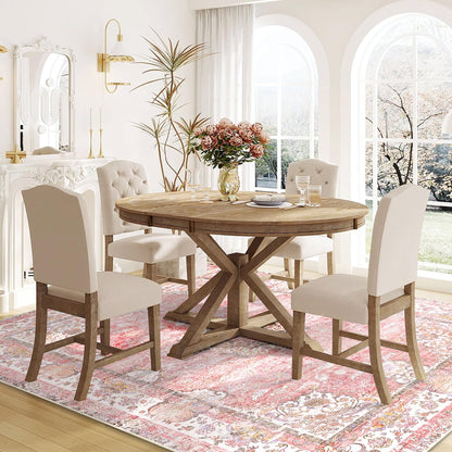 Castage 5x7 Area Rugs Washable Pink Rug for Living Room Bedroom Boho Floral