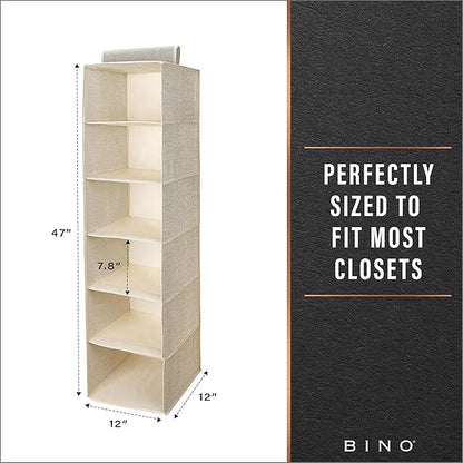 BINO 6-Shelf Sweater Closet Organizer