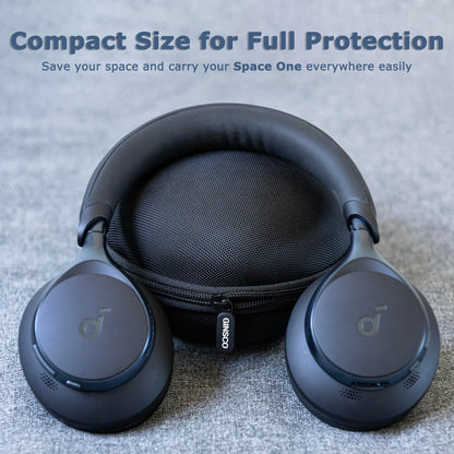 Ginsco Hard Case for Soundcore by Anker, Space One, Active Noise Cancelling Headphones, Arch Case for OneOdio Pro 10/A70/A71, ATH M20X/M30X/M40X, Sony MDR7506 etc Studio Monitor Headphone