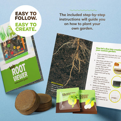 Dan&Darci Root Viewer Kit for Kids - Grow Your Own Plant for Boys & Girls Gifts - Science STEM Toy & Craft Growing Kits for Ages 4-8 Birthday Gifts for Boy, Girl 4, 5, 6, 7, 8, Year Old