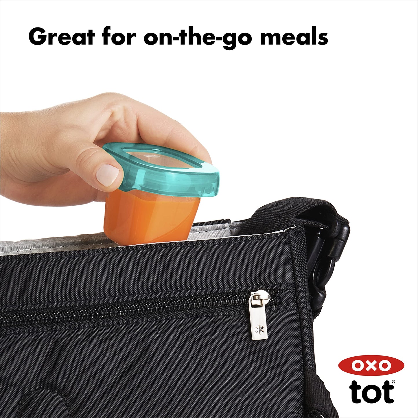 OXO Tot Baby Blocks Freezer Storage Containers 2 Oz - Teal
